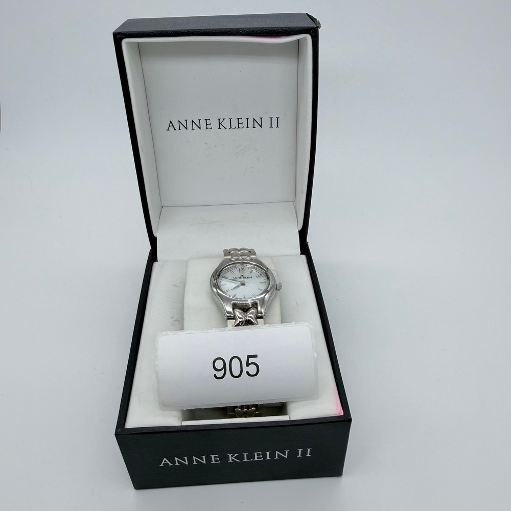Anne Klein II 10/8165PMCL Womens Quartz Silver Stainless Steel Butterfly Watch - Picture 7 of 8